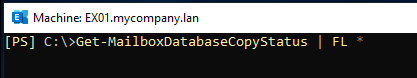 check the database status